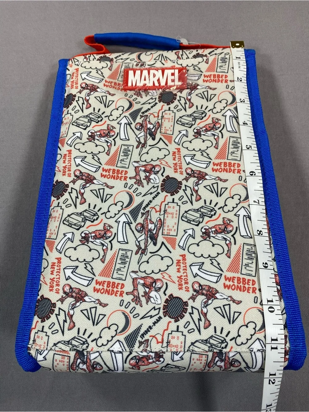 Marvel Spider-Man Kids Lunch Bag in Blue and Red